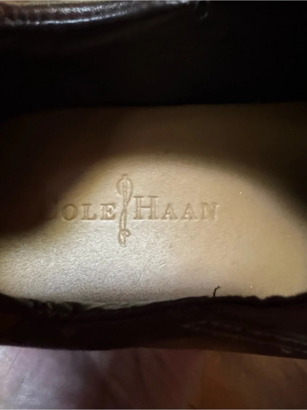 Cole Haan Zeno brown leather slip on loafer / driving Mocs Size 9